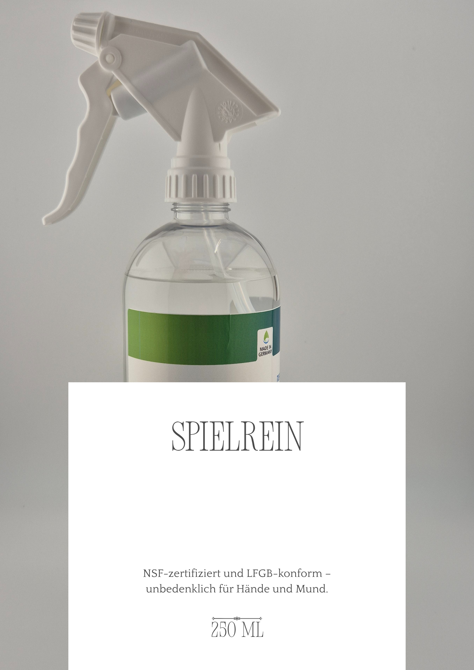 HATOCH SPIELREIN Spielzeug-Reiniger 250 ml zum Reinigen von Kinderspielzeug