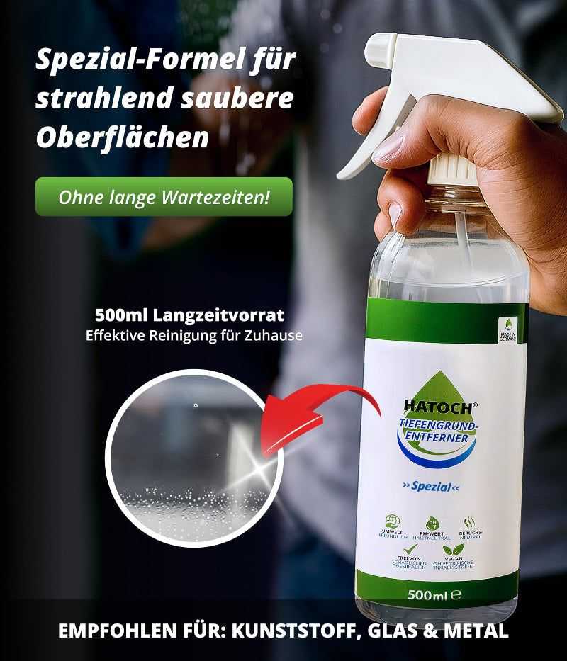 Glasflächen vor der Bauabnahme mit HATOCH SPEZIAL reinigen