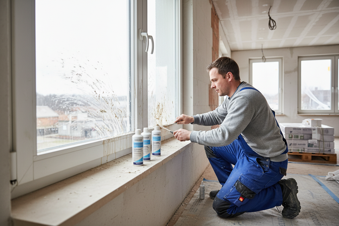 Tiefengrund von Fensterrahmen entfernen – typische Fehler vermeiden