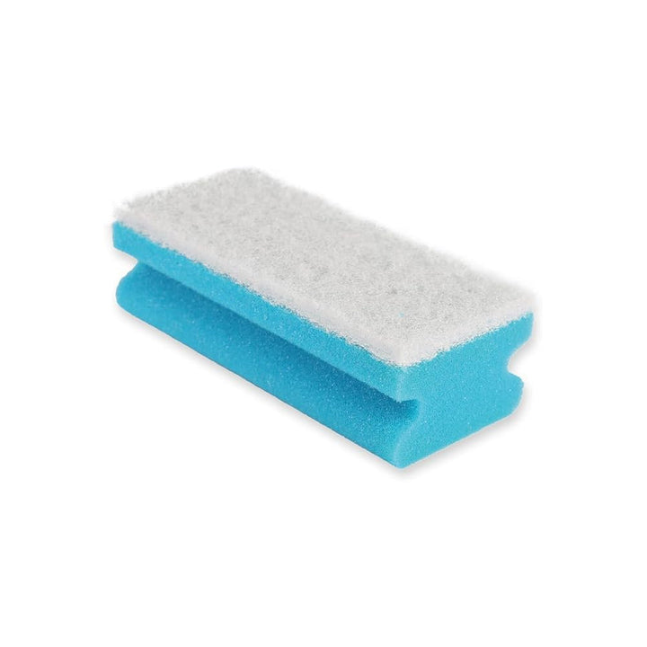 Hygoclean Padschwamm Blau-Weiß mit Softvlies – kratzfreier Reinigungsschwamm für Glas und Kunststoff