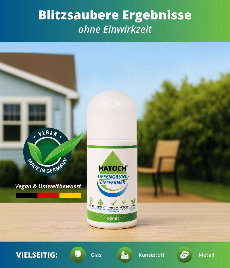 HATOCH Reinigungsprodukte Qualitätssiegel – Made in Germany, NSF-zertifiziert, biologisch abbaubar