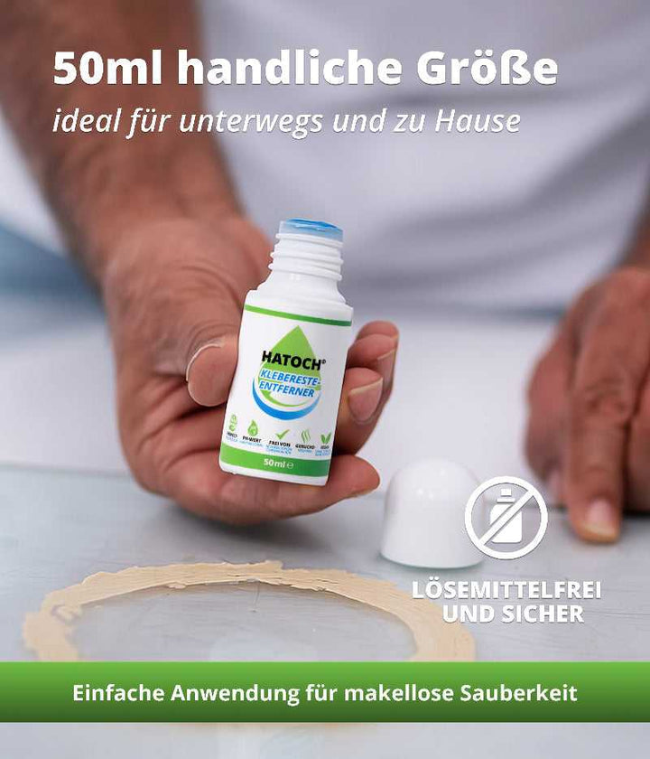 HATOCH Klebereste-Entferner Anwendung – Aufkleber und Etiketten rückstandsfrei entfernen