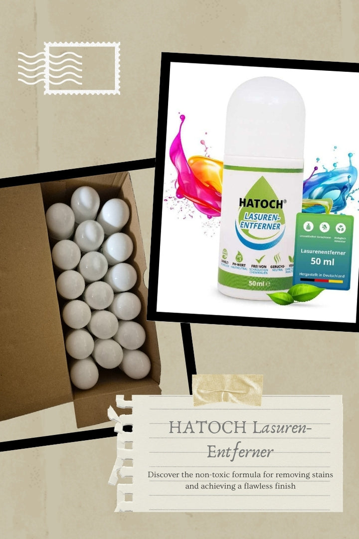 HATOCH Lasuren-Entferner 50ml im 18er-Karton – Umkarton mit einzelnem Stick