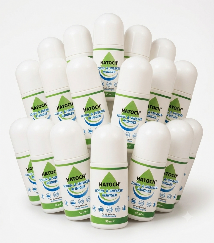 HATOCH Schuhreiniger 50 ml im 18er-Karton – Sneaker-Reiniger Großgebinde für Handwerk und Handel