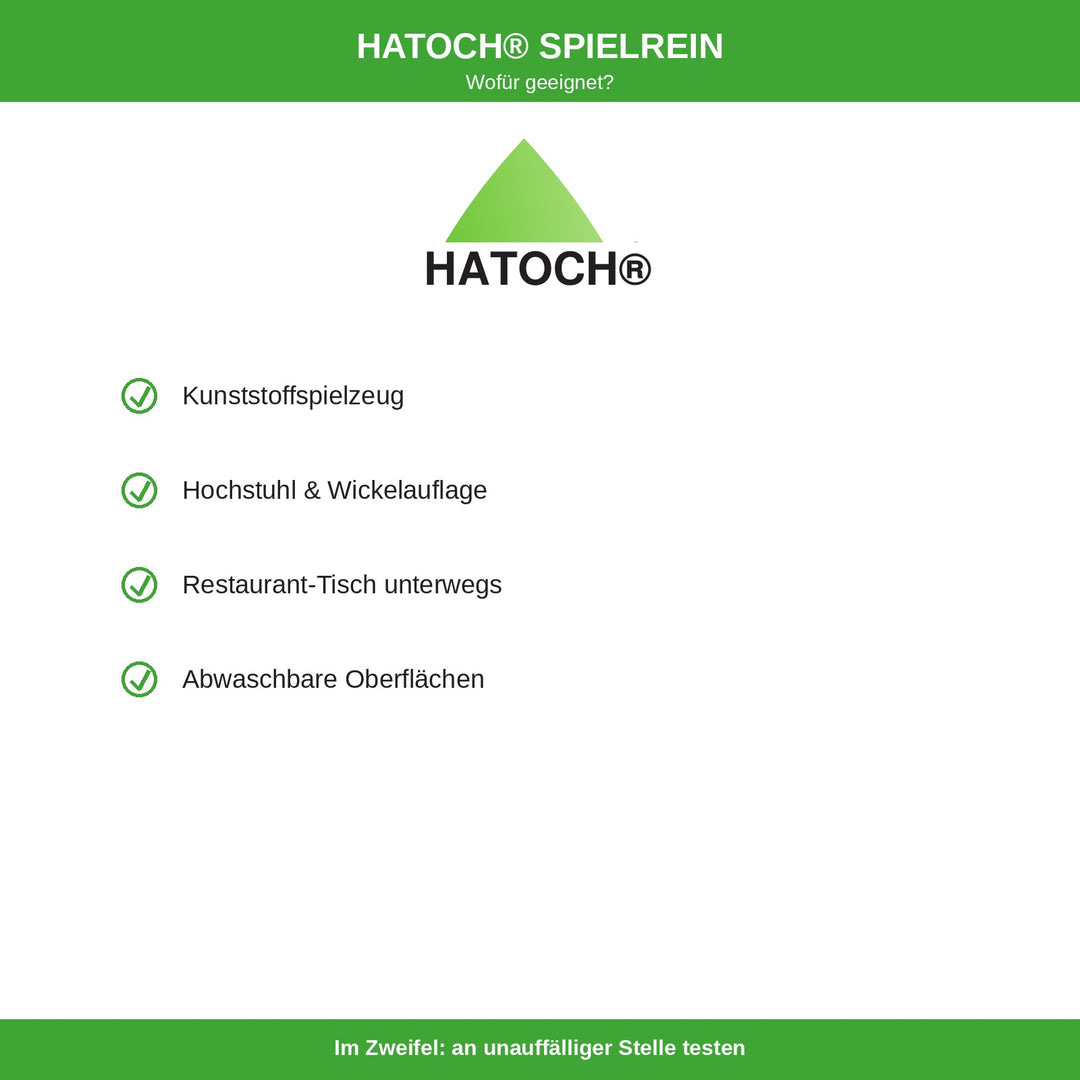 HATOCH SPIELREIN geeignete Oberflächen