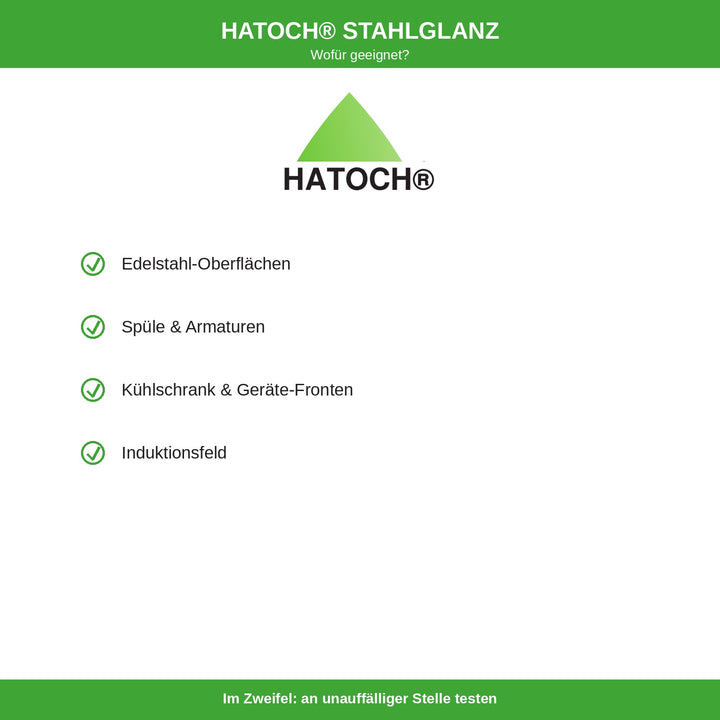 HATOCH STAHLGLANZ geeignete Oberflächen