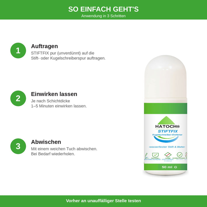 HATOCH STIFTFIX Anwendung in 3 Schritten