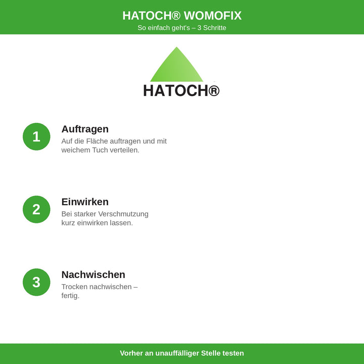 HATOCH WOMOFIX Anwendung in 3 Schritten