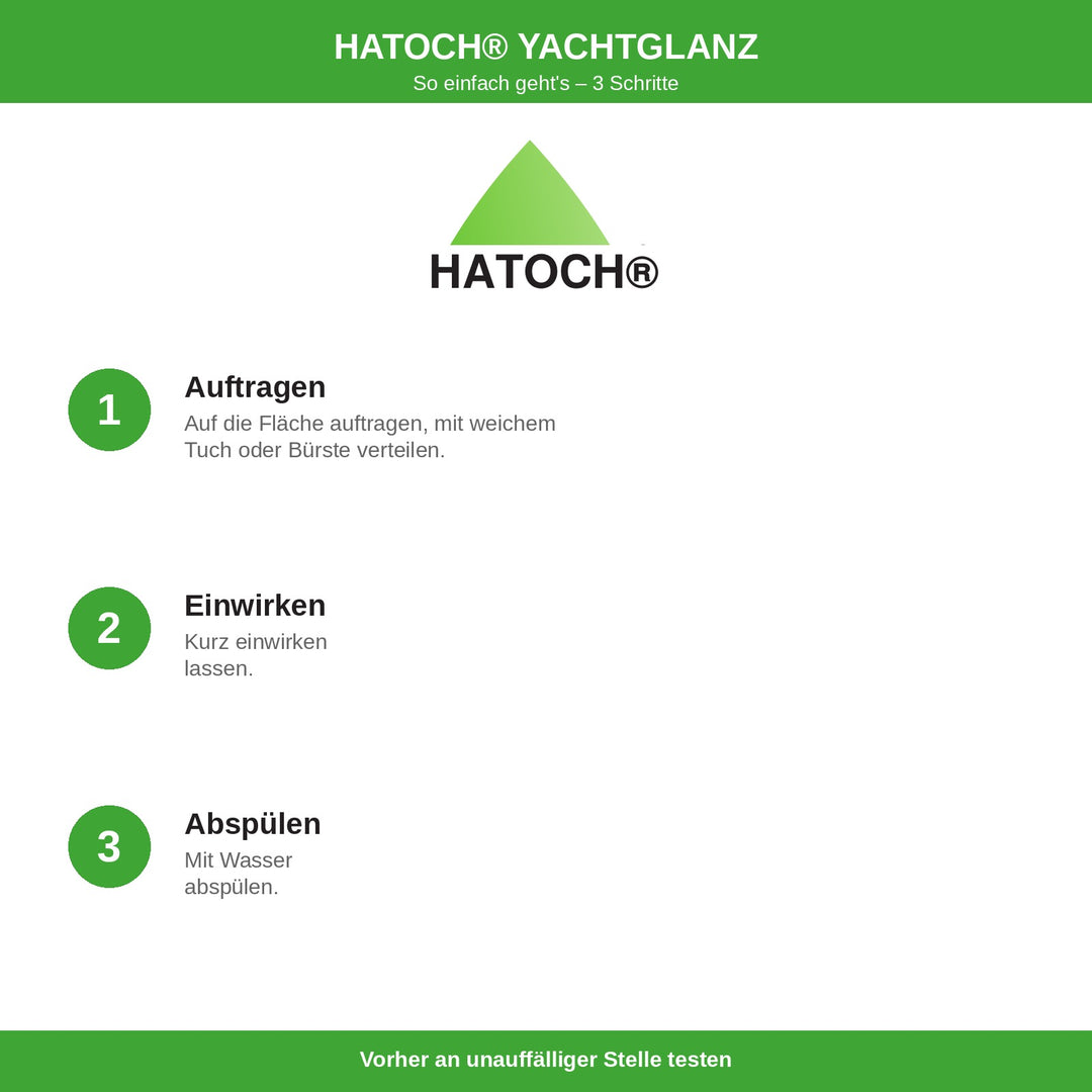 HATOCH YACHTGLANZ Anwendung in 3 Schritten
