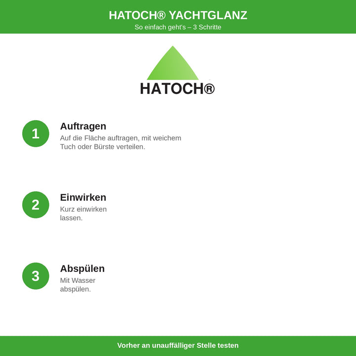 HATOCH YACHTGLANZ Anwendung in 3 Schritten